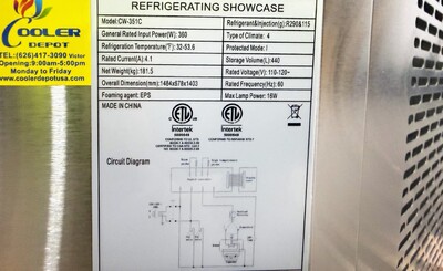 NSF Corner Refrigerated Bakery Display Case CW-351C