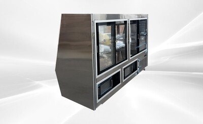NSF 95 inches seafood raw meat Refrigerated Case CW-1318-350