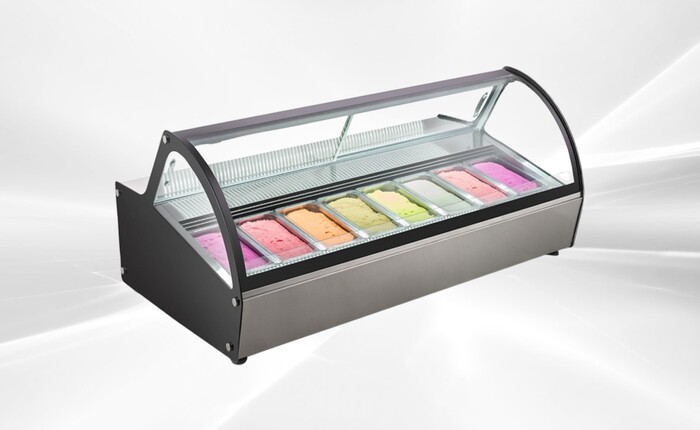 NSF Gelato case Dipping Freezer Ice Cream Cabinet DW-8R
