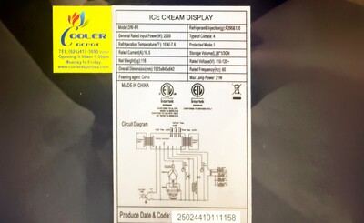 NSF Gelato case Dipping Freezer Ice Cream Cabinet DW-8R