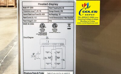 NSF 47 Ins Self Service Hot Food Display Warmer HF-1200D