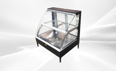 NSF Front Flip-down Glass Countertop Display Warmer HW-2PD-1