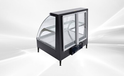 NSF Front Flip-down Glass Countertop Display Warmer HW-2PD-1