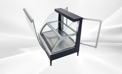 NSF Front Flip-down Glass Countertop Display Warmer HW-2PD-1