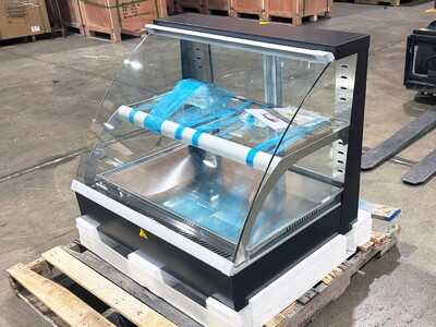NSF Front Flip-down Glass Countertop Display Warmer HW-2PD-1