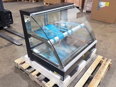 NSF Front Flip-down Glass Countertop Display Warmer HW-2PD-1