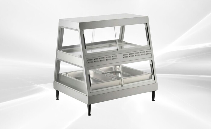 NSF  Full Service Dual Shelf Merchandiser Warmer HWS-2PD