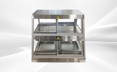 NSF  Full Service Dual Shelf Merchandiser Warmer HWS-2PD