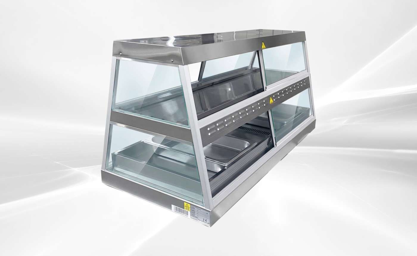 NSF Sliding Glass Door Countertop Display Warmer HWS-4PD