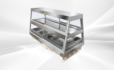 NSF Sliding Glass Door Countertop Display Warmer HWS-4PD