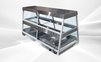 NSF Sliding Glass Door Countertop Display Warmer HWS-4PD