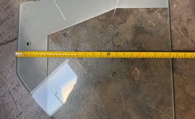 [Parts]Special-shaped Glass Right Glass 24*20 Ins