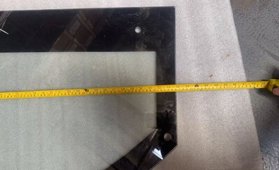 [Parts] CW-471 bakery refrigerator Left Glass