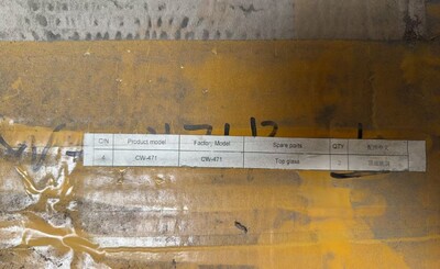 [Parts] CW-471 bakery refrigerator Top Glass 60*14.5