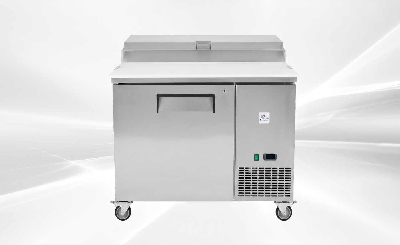 NSF Pizza Prep Table Stainless Refrigerator KBR-44