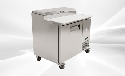 NSF Pizza Prep Table Stainless Refrigerator KBR-44