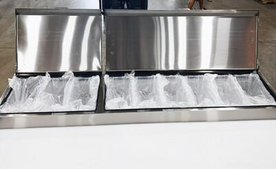NSF 2 Solid Doors Pizza Prep Table Stainless Refrigerator KBR-66