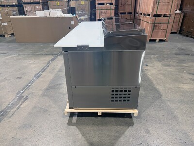 NSF 3 Solid Doors Pizza Prep Table Stainless Refrigerator KBR-93
