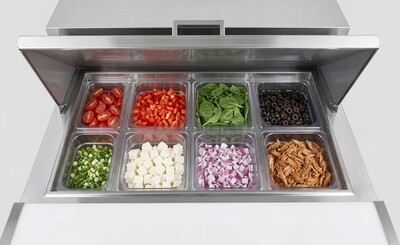 NSF Sandwich Prep Table 27 inches Refrigerator KSR-27B1