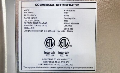 NSF Sandwich Prep Table 60 inches Refrigerator Mega KSR-60BM1