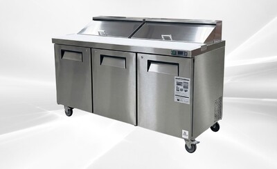 NSF Sandwich Prep Table 72 inches Refrigerator KSR-72B1
