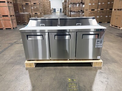 NSF Sandwich Prep Table 72 inches Refrigerator KSR-72B1