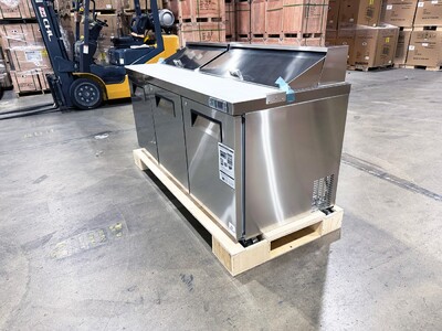 NSF Sandwich Prep Table 72 inches Refrigerator KSR-72B1