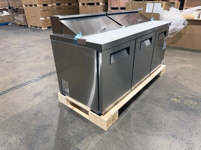 NSF Sandwich Prep Table 72 inches Refrigerator KSR-72B1