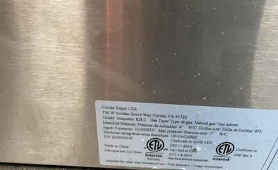 Clearance NSF Doner Kebab Machine Shawarma 92992L1215