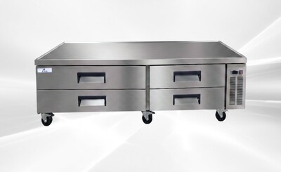 NSF 84 inches Refrigerated 4 Drawers Chefs Base CB84