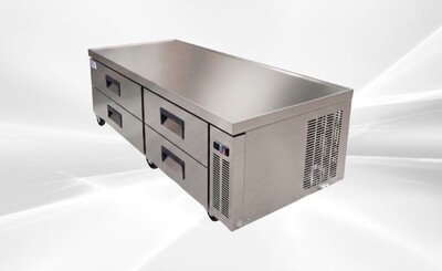 NSF 84 inches Refrigerated 4 Drawers Chefs Base CB84