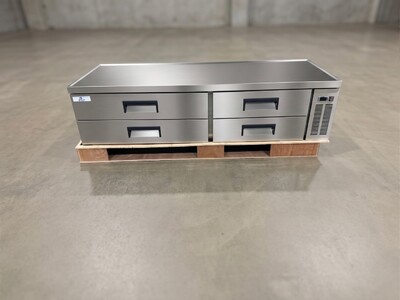 NSF 84 inches Refrigerated 4 Drawers Chefs Base CB84