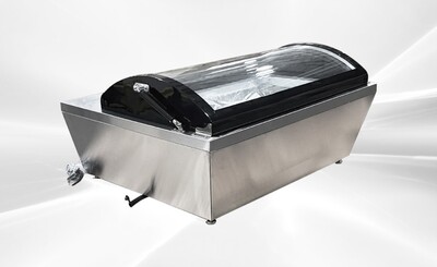 NSF 4 pan Curved Glass Cover Gelato Ice Cream Display DW-67R