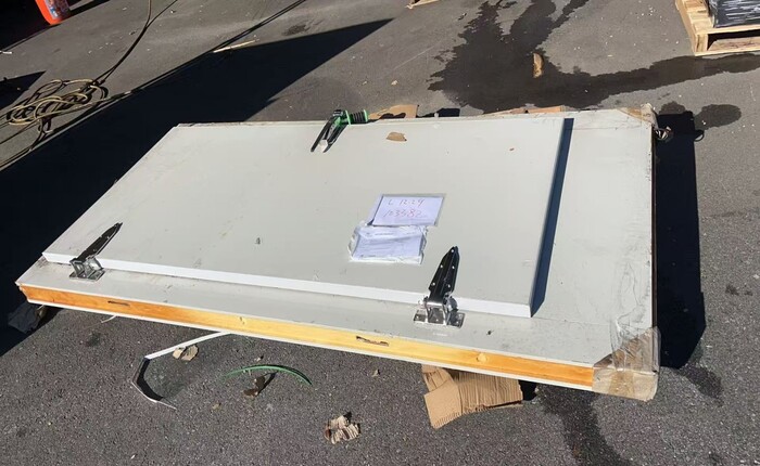 Clearance NSF Walk In Freezer White Door With Frame 103382L1229