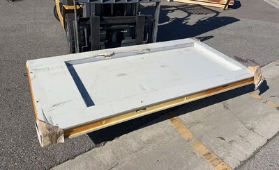 Clearance NSF Walk In Freezer White Door With Frame 103382L1229