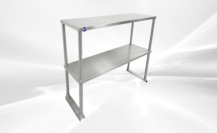 NSF 30 ins Stainless S Table Double Deck Overshelf HN-OSD-1230