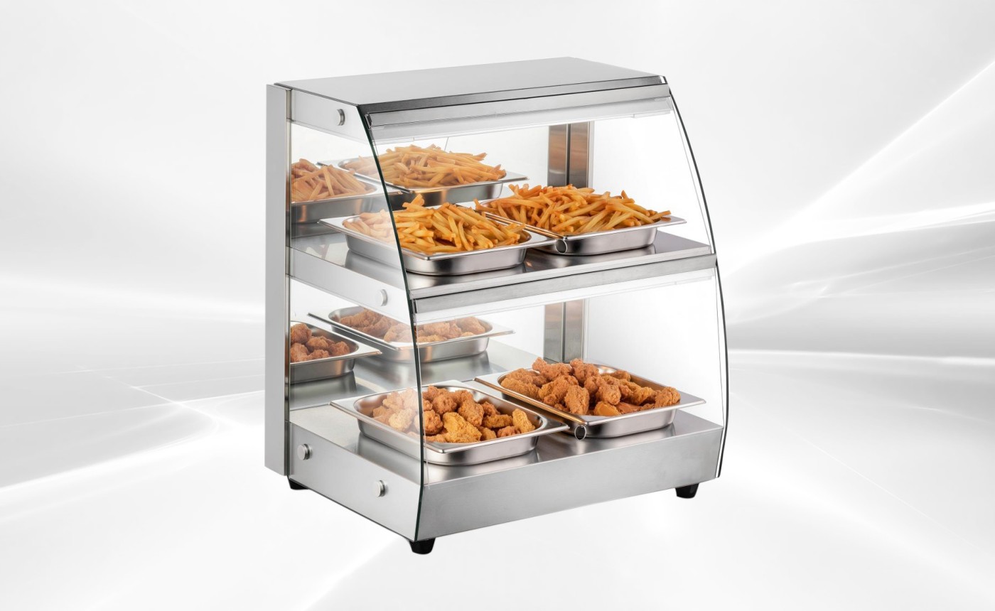 NSF Warmer Countertop Display Cabinet Show Case HW-2D-2
