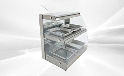 NSF Warmer Countertop Display Cabinet Show Case HW-2D-2