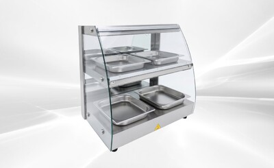 NSF Warmer Countertop Display Cabinet Show Case HW-2D-2