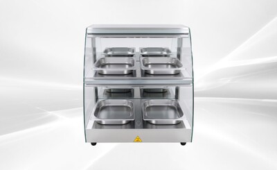 NSF Warmer Countertop Display Cabinet Show Case HW-2D-2