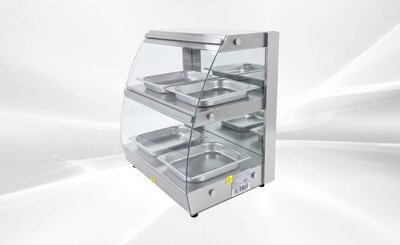 NSF Warmer Countertop Display Cabinet Show Case HW-2D-2