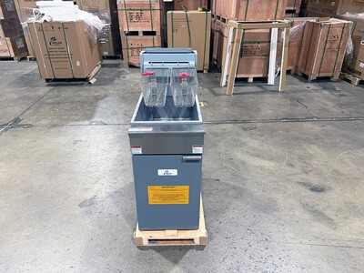 Open Pot NSF 40lbs Natural Gas  Fryer HFRF-120B-K-NG