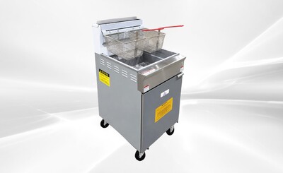 Open Pot NSF 50lbs Natural Gas  Fryer HFRF-150B-K-NG