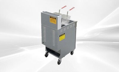 Open Pot NSF 50lbs Natural Gas  Fryer HFRF-150B-K-NG