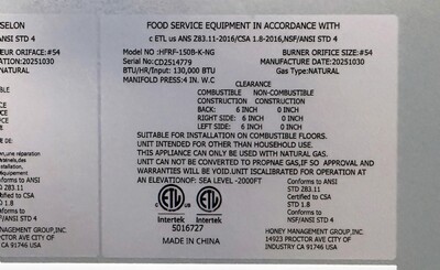 Open Pot NSF 50lbs Natural Gas  Fryer HFRF-150B-K-NG