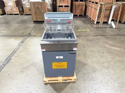 Open Pot NSF 50lbs Natural Gas  Fryer HFRF-150B-K-NG