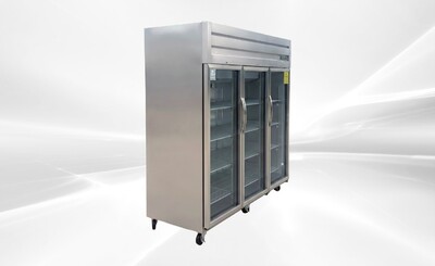 NSF Merchandiser Three Door Top Mount Refrigerator E90ARG