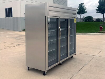 NSF Merchandiser Three Door Top Mount Refrigerator E90ARG