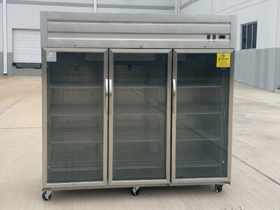 NSF Merchandiser Three Door Top Mount Refrigerator E90ARG