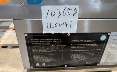 Clearance NSF 12 Manual griddle 103658IL02141